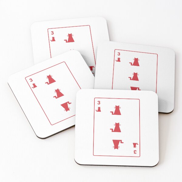 Item preview, Three of cats playing card designed and sold by Amilaz.