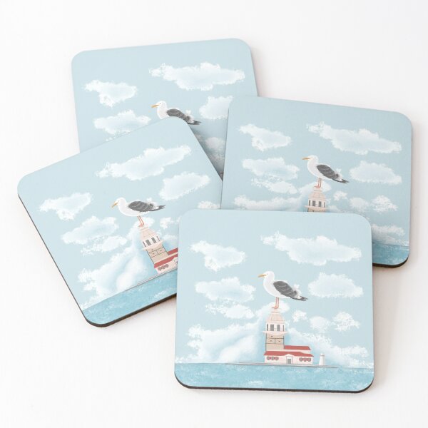 Item preview, Seagull and Maiden's Tower / Istanbul Maiden's Tower Sticker designed and sold by studiotomris.
