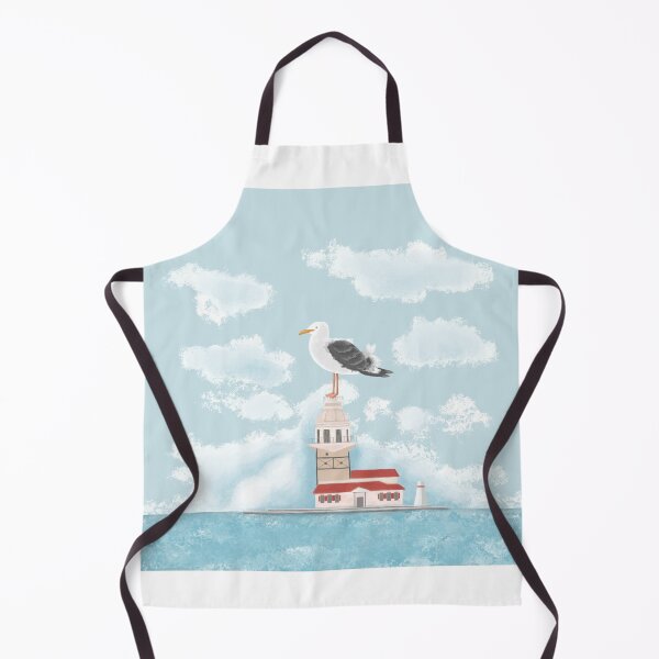 Item preview, Seagull and Maiden's Tower / Istanbul Maiden's Tower Sticker designed and sold by studiotomris.