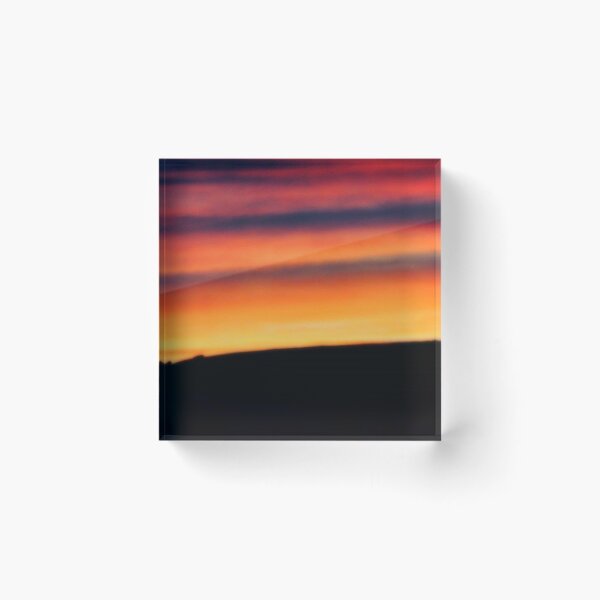 Item preview, sunset over a mountain designed and sold by Francespoppy.