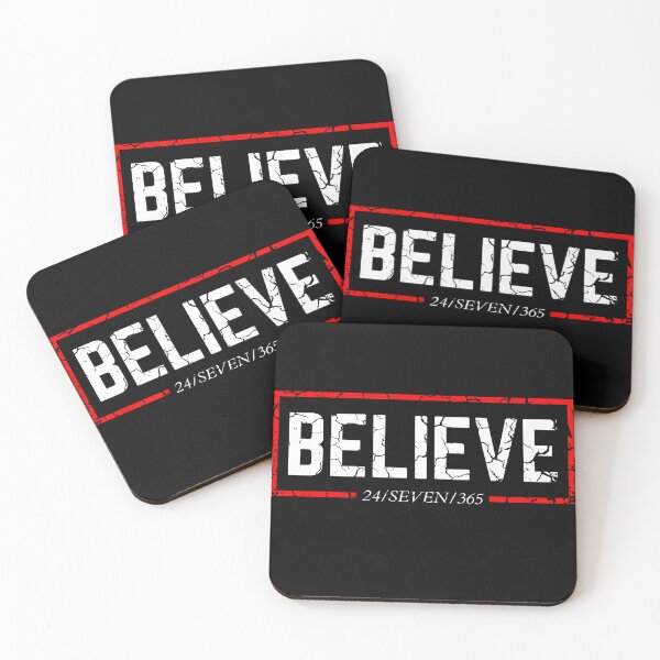 Item preview, BELIEVE 24/SEVEN/365 distressed  designed and sold by KingsManKind.