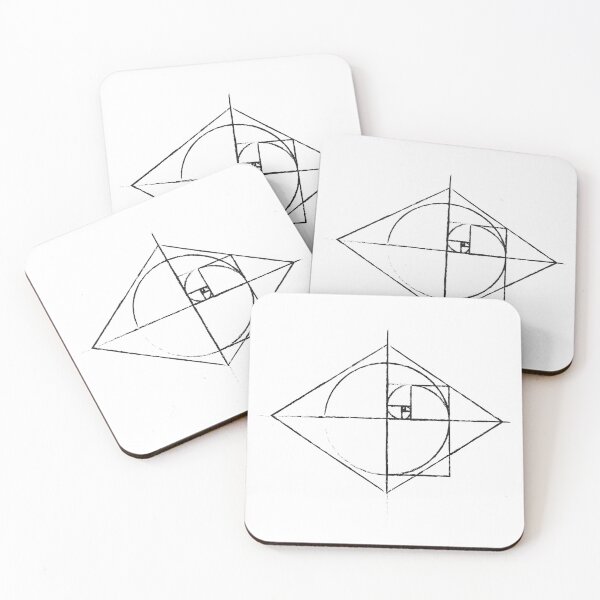 Item preview, Golden Ratio Spiral Fibonacci Sequence Tattoo Inspired Sketch  designed and sold by ghost888.