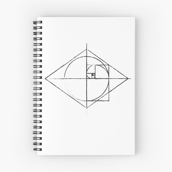 Item preview, Golden Ratio Spiral Fibonacci Sequence Tattoo Inspired Sketch  designed and sold by ghost888.