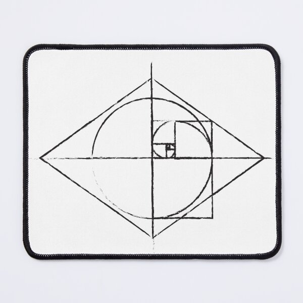 Item preview, Golden Ratio Spiral Fibonacci Sequence Tattoo Inspired Sketch designed and sold by ghost888.