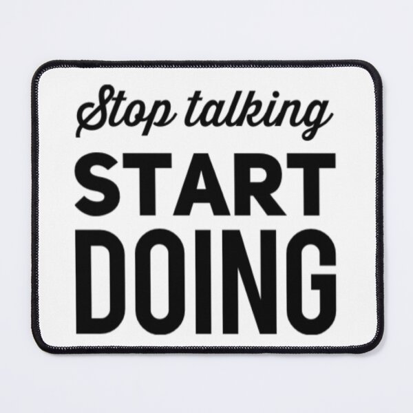 Item preview, Stop thinking, start doing designed and sold by bubbliciousart.