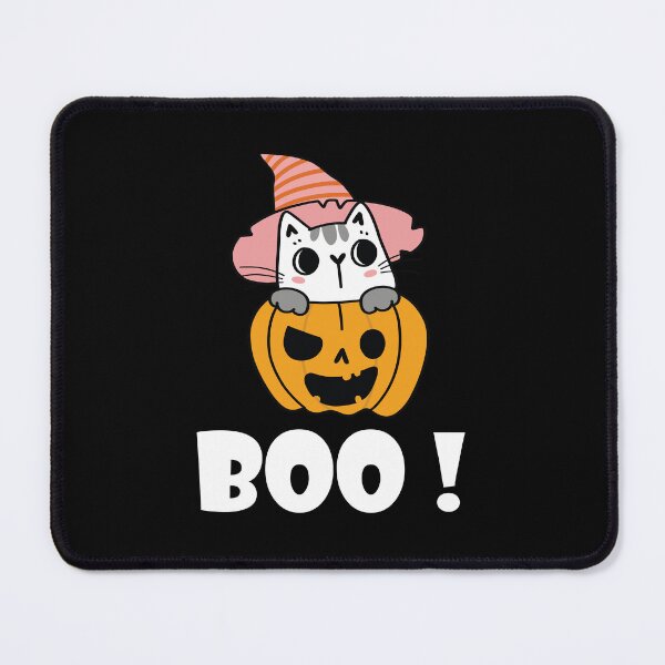 Item preview, Halloween Boo - Halloween Cat & Pumpkin designed and sold by jain-ravi002.