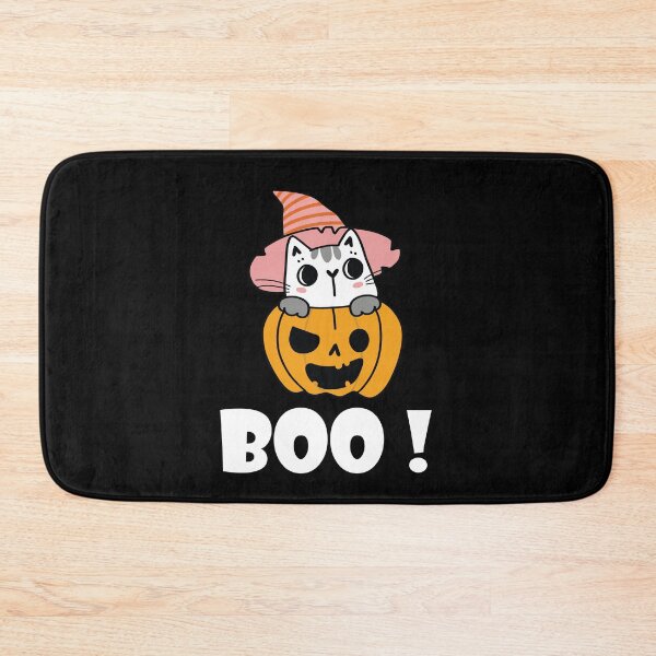 Item preview, Halloween Boo - Halloween Cat & Pumpkin  designed and sold by jain-ravi002.
