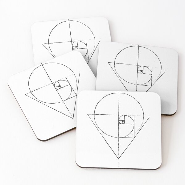 Item preview, Golden Ratio Spiral Fibonacci Sequence Tattoo Inspired Sketch  designed and sold by ghost888.