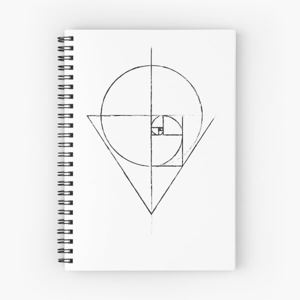 Item preview, Golden Ratio Spiral Fibonacci Sequence Tattoo Inspired Sketch  designed and sold by ghost888.