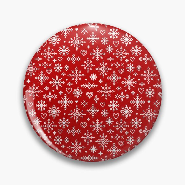 Item preview, Scandinavian white and red snowflakes designed and sold by LaPetiteBelette.