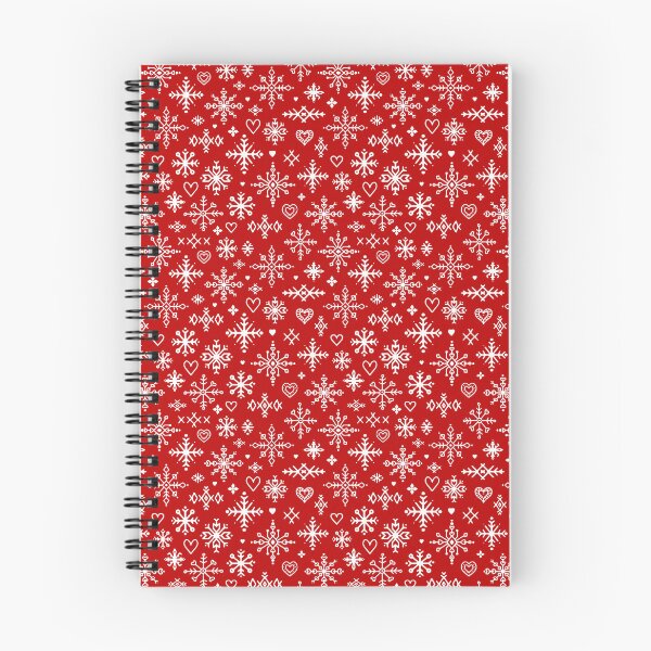 Item preview, Scandinavian white and red snowflakes designed and sold by LaPetiteBelette.