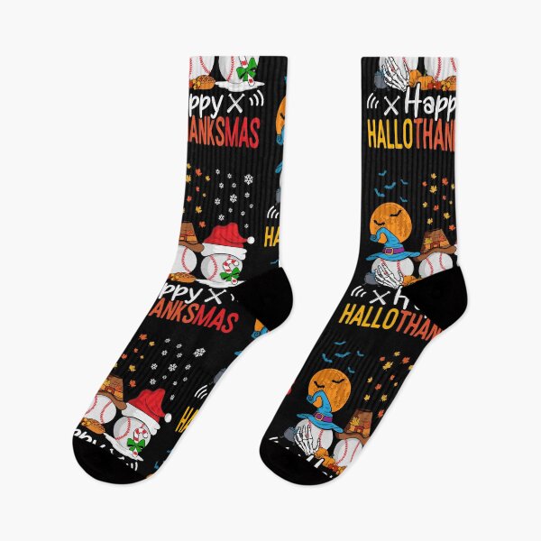 Item preview, Baseball Happy Halloween Thanksgiving Christmas HalloThanksMas designed and sold by Designer-Girl.