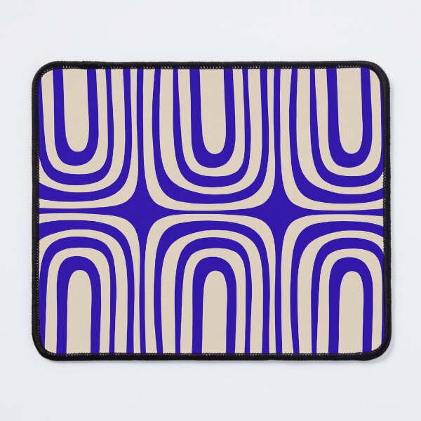 Item preview, Midcentury Modern Confaab Abstract Pattern in Cobalt Blue and Beige designed and sold by kierkegaard.