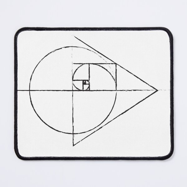 Item preview, Golden Ratio Spiral Fibonacci Sequence Tattoo Inspired Sketch designed and sold by ghost888.
