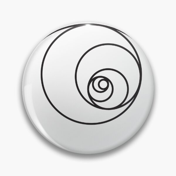 Item preview, Golden Ratio Spiral Fibonacci Sequence Circles designed and sold by ghost888.
