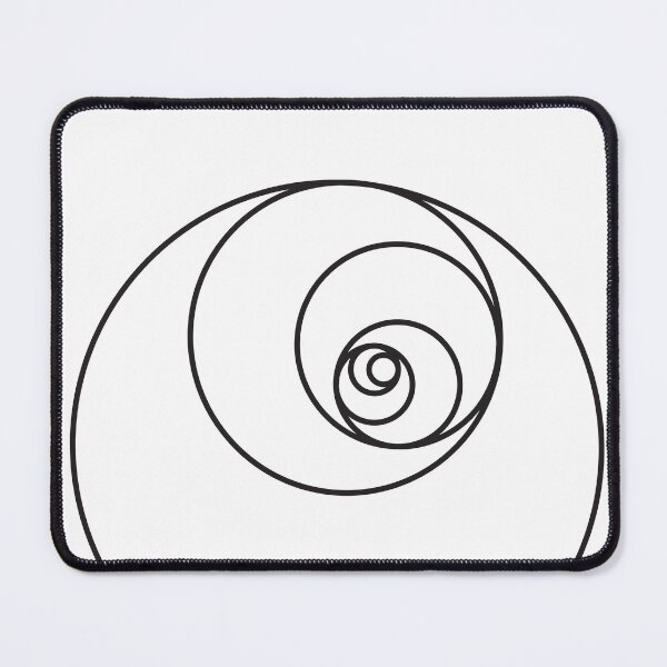 Item preview, Golden Ratio Spiral Fibonacci Sequence Circles designed and sold by ghost888.