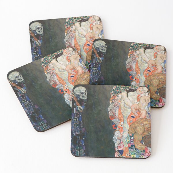 Item preview, Death and Life by Gustav Klimt - Art Nouveau Symbolism designed and sold by Bebichic.