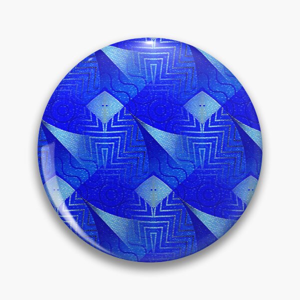 Item preview, pattern and design in royal blue with neon glowing edges designed and sold by mister-john.