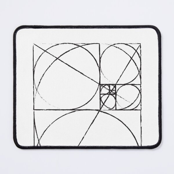 Item preview, Golden Ratio Spiral Fibonacci Sequence Circles and Squares designed and sold by ghost888.