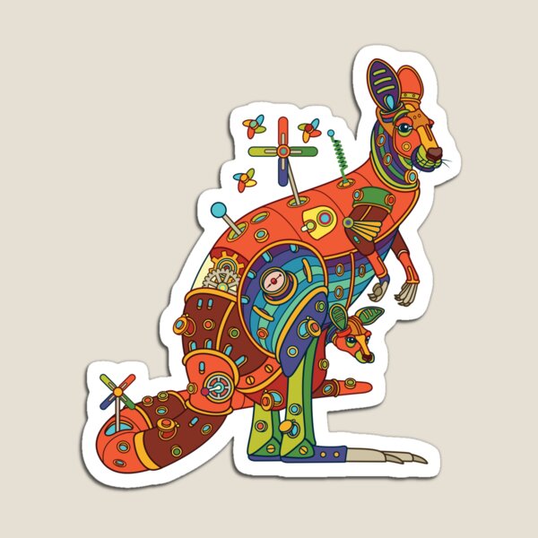 Kangaroo, from the AlphaPod collection Magnet