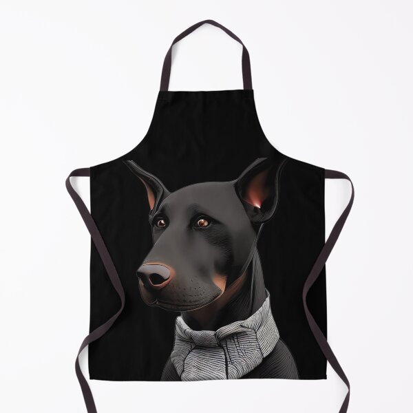 Item preview, Dobermann wearing a cute scarf designed and sold by musicroom.