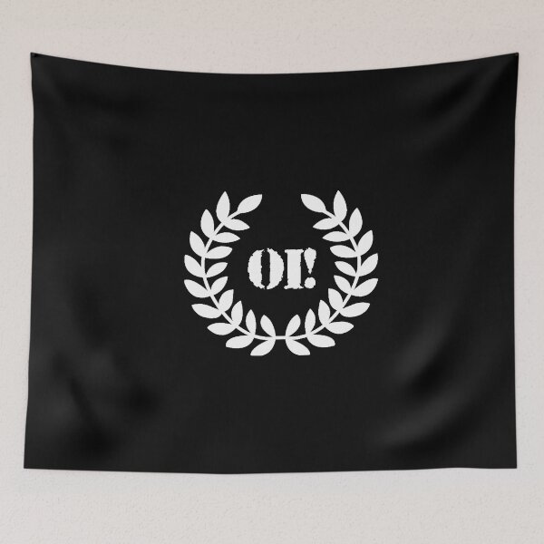 Item preview, OI! Skins Punk design in white designed and sold by ModSupporters.
