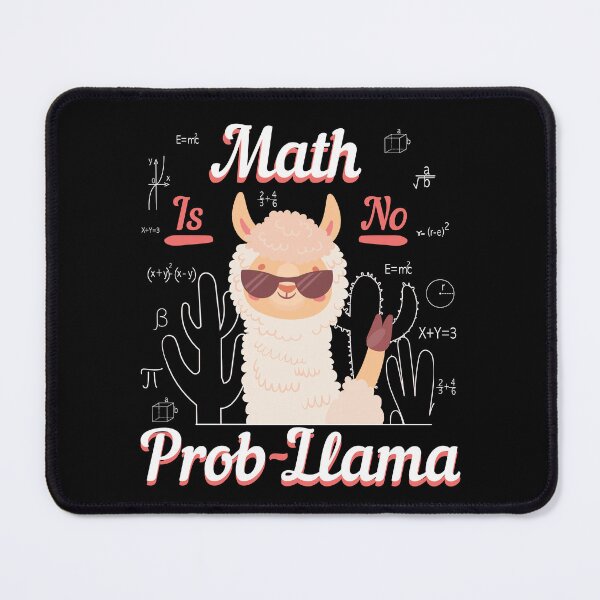 Item preview, Math Is No ProbLlama_Funny Mathematics Teacher Gift designed and sold by NawalMagdy.
