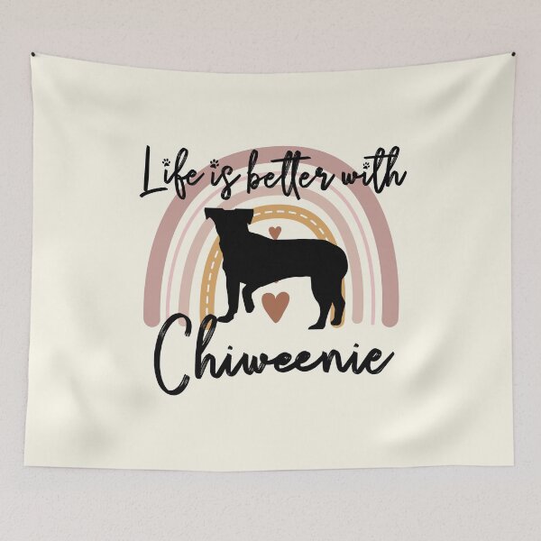 Item preview, Chiweenie Dog Rainbow Aesthetic Boho designed and sold by rafaeltto.