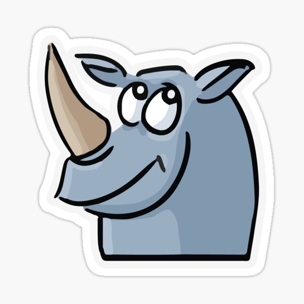 Un rhinocéros Sticker