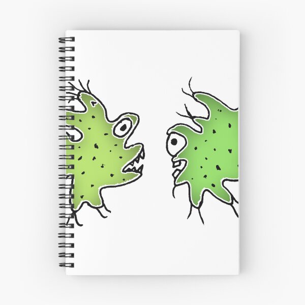 Item preview, Bacterias drawing funny drawing designed and sold by DFLC Prints.