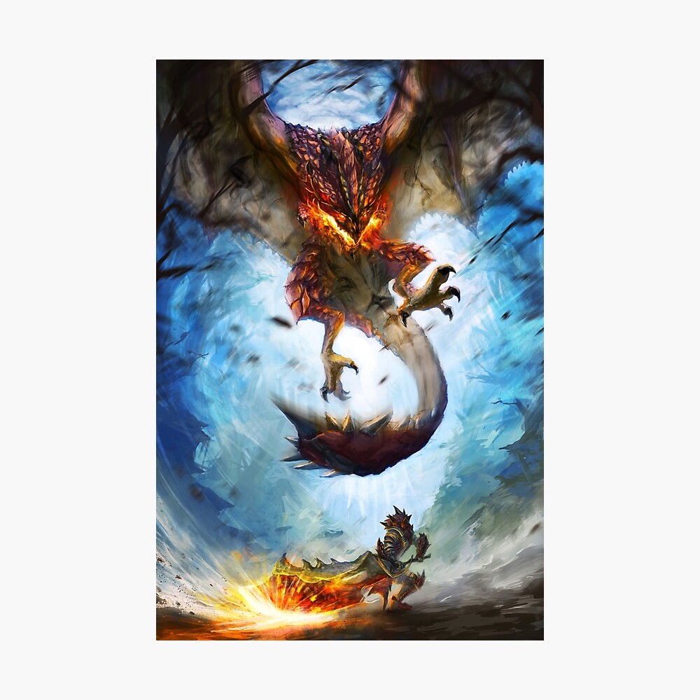 Monster Hunter World Poster Framed Art Print for Sale by Netscape28kbps