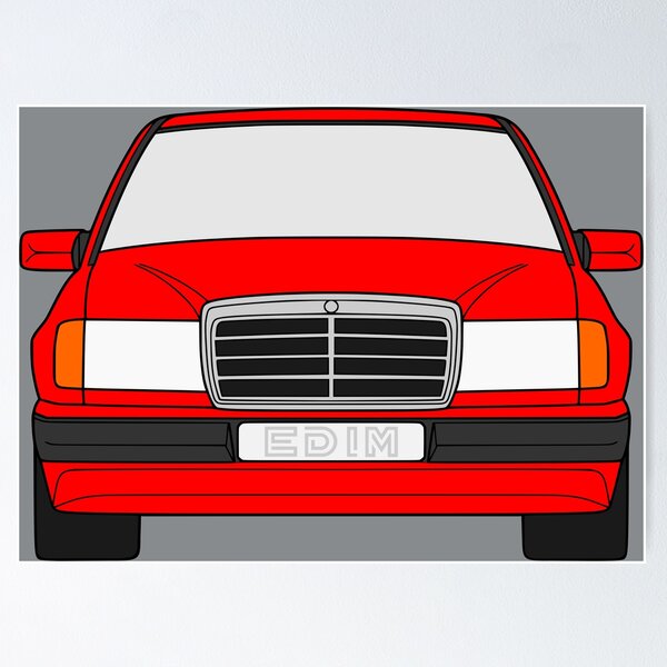 Item preview, Mercedes W124 red color designed and sold by EdimDesign.