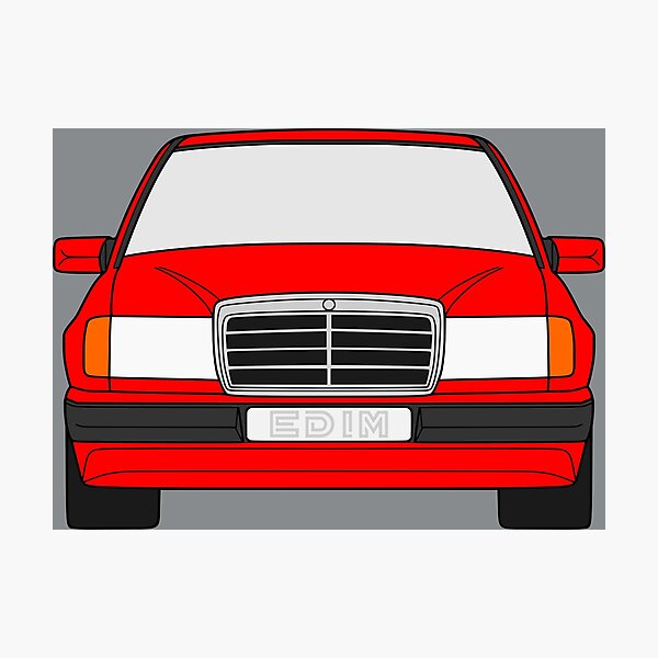 Item preview, Mercedes W124 red color designed and sold by EdimDesign.