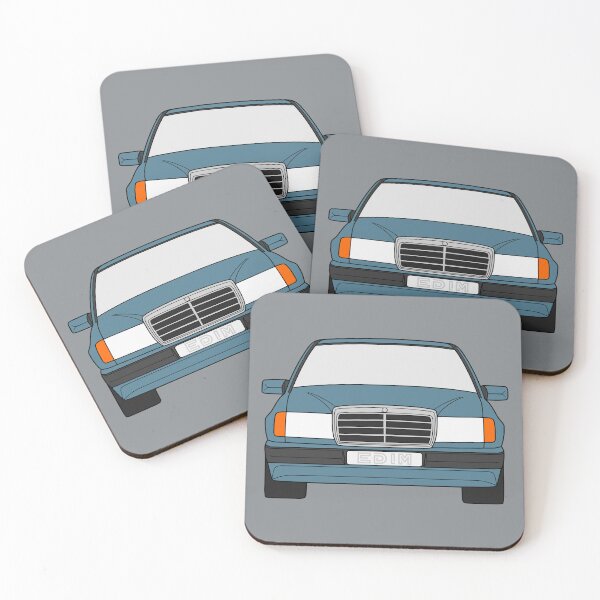 Item preview, Mercedes W124 teal blue color designed and sold by EdimDesign.