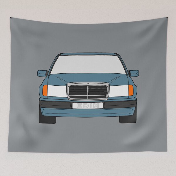 Item preview, Mercedes W124 teal blue color designed and sold by EdimDesign.