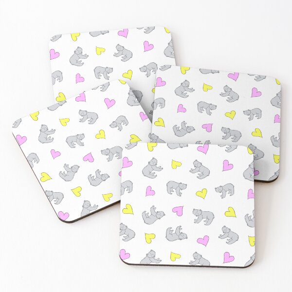 Item preview, Bears and hearts pattern designed and sold by stavina.
