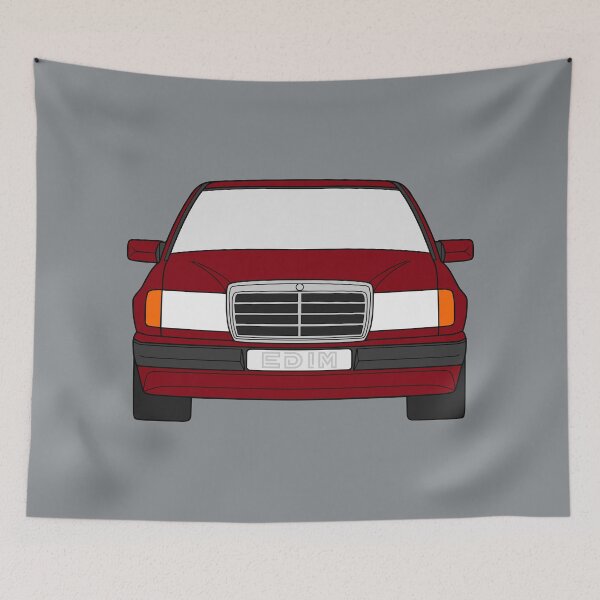 Item preview, Mercedes W124 garnet red color designed and sold by EdimDesign.