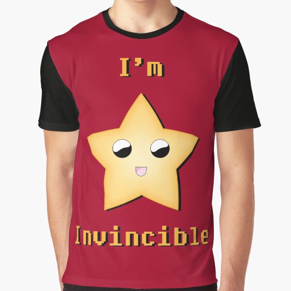 Happy Star "I'm Invincible" Graphic T-Shirt