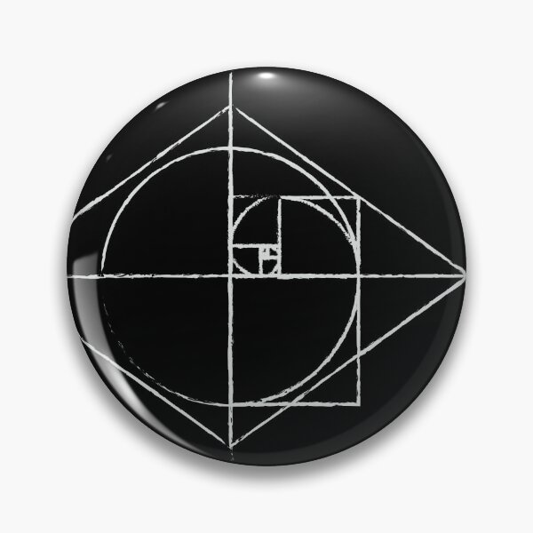 Artikelvorschau, Schwarze goldene Schnittspirale Fibonacci-Folge Tattoo inspirierte Skizze entworfen und verkauft von ghost888.