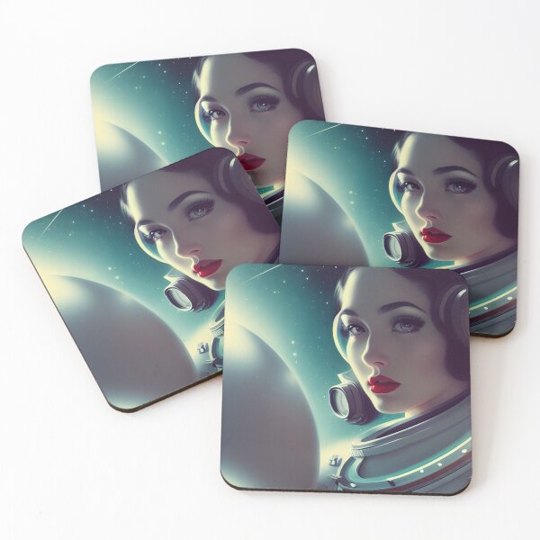 Item preview, Retro Pinup Girl Astronaut  designed and sold by GothicArtistry.