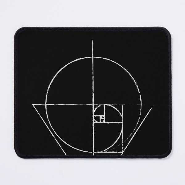 Item preview, Black Golden Ratio Spiral Fibonacci Sequence Tattoo Inspired Sketch designed and sold by ghost888.