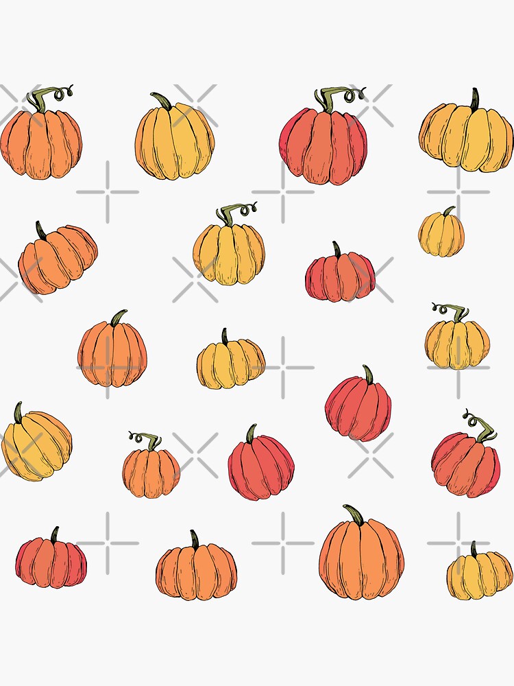 Rustic fall pumpkin pattern by kotyplastic