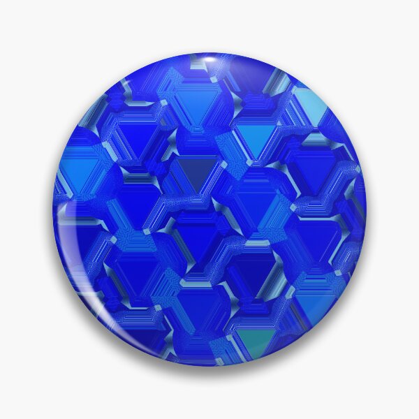Item preview, bright triangular pattern and design in royal blue designed and sold by mister-john.