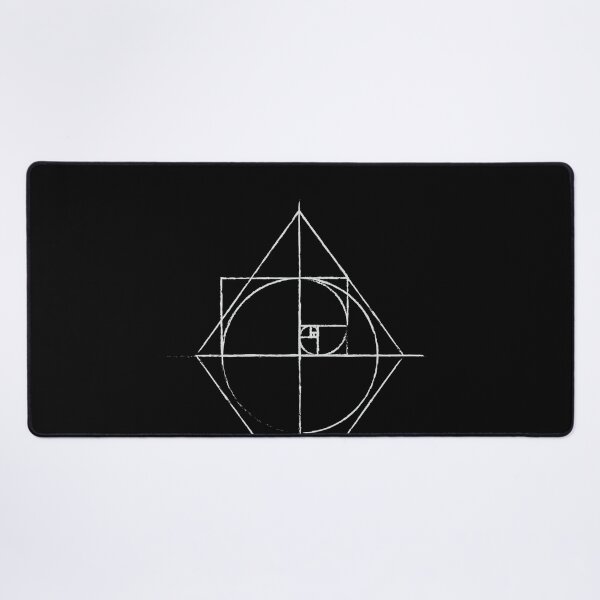 Item preview, Black Golden Ratio Spiral Fibonacci Sequence Tattoo Inspired Sketch designed and sold by ghost888.