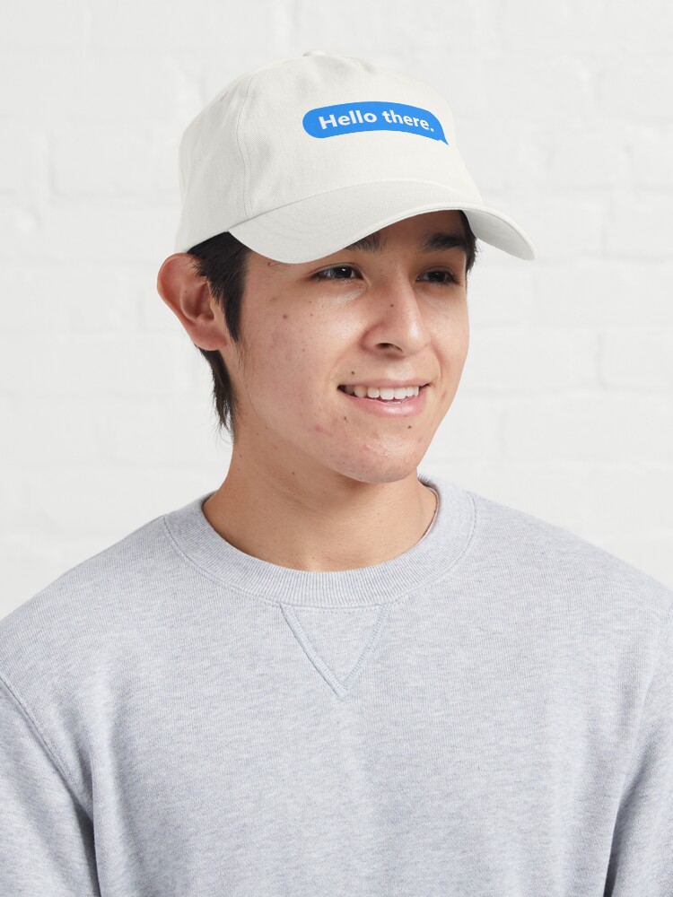 Imagen 3 de 7, Gorra con la obra Hola pegatina, diseñada y vendida por IceyDel.