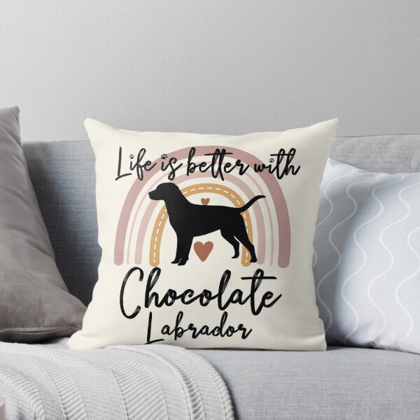 Artikelvorschau, Chocolate Labrador Dog Rainbow Aesthetic Boho entworfen und verkauft von rafaeltto.