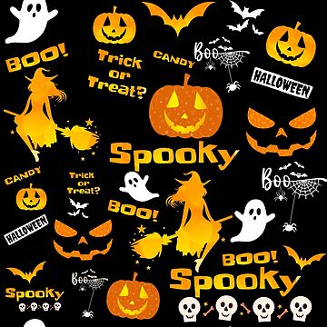 Artwork thumbnail, Spooky Halloween Pattern by FlippinTurtles