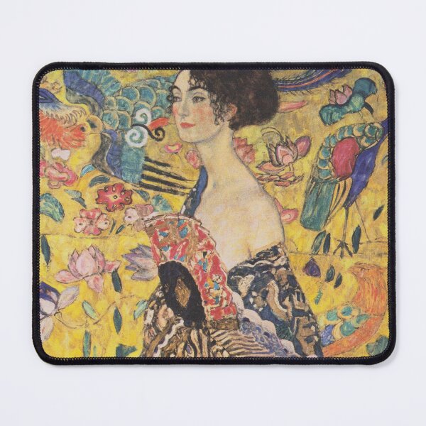 Item preview, Lady with Fan by Gustav Klimt  - Art Nouveau Symbolism designed and sold by Bebichic.