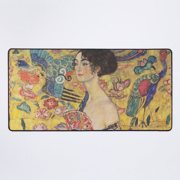 Item preview, Lady with Fan by Gustav Klimt  - Art Nouveau Symbolism designed and sold by Bebichic.