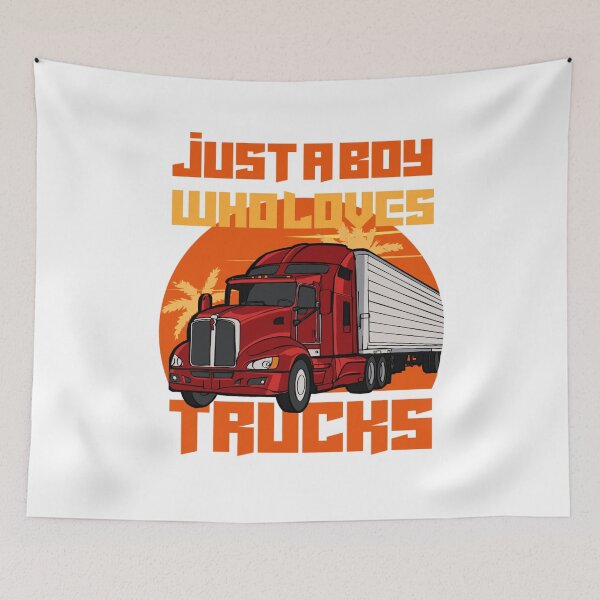 Item preview, Just a boy who loves trucks| Cool colorful truck  designed and sold by Happiness-pills.